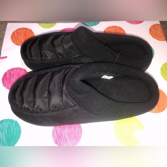 Open Trails Revolution Sz M (10-11) Men’s Black Hard Sole Mule Slippers - Picture 3 of 3